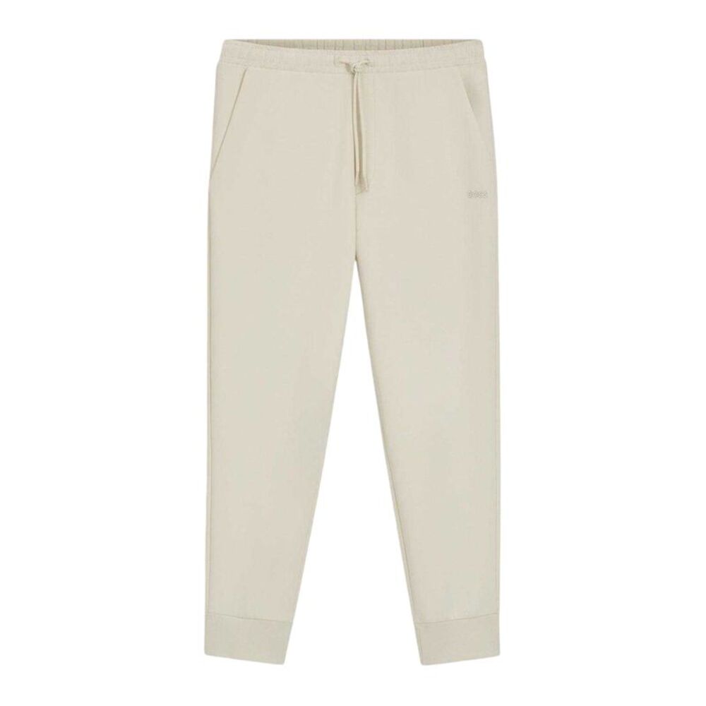 Boss Mens Hadiko Drawstring Waist Joggers / White